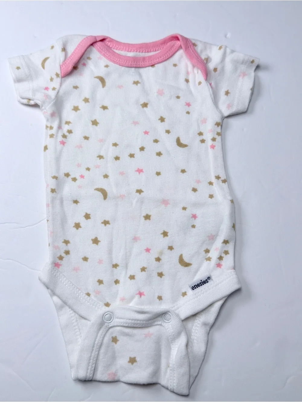 Carter's 3-Pack Floral Baby Bodysuits in White and Pink